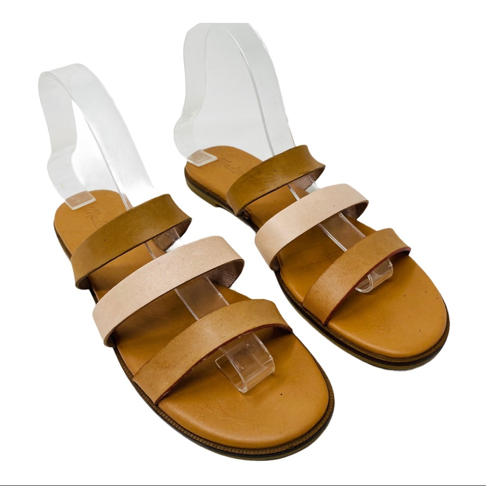 Madewell Three Strap Ilana Slide Sandal Colorblock